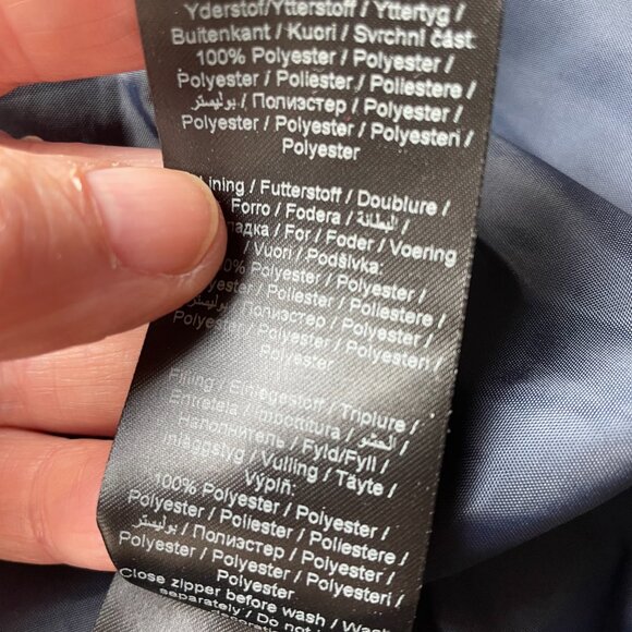 Karen by Simonsen Enzo Velvet Puffer Jacket Size 38 (8) Denmark - Picture 8 of 9